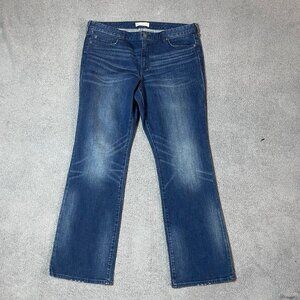 Gap 1969 Perfect Bootcut Flare Cotton Spandex Jeans Denim Women's US 16/33R